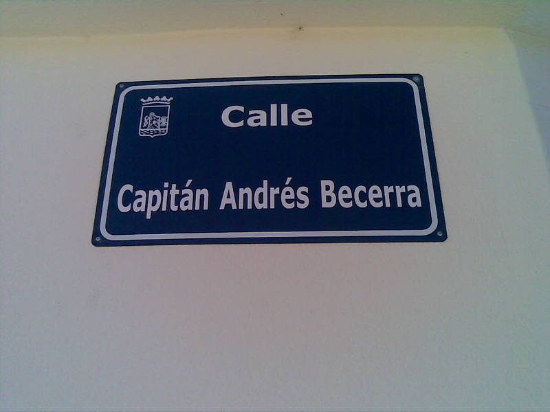 Calle Capitán Andrés Becerra en Marbella.