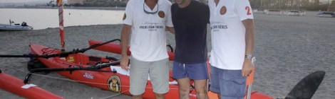 Quico con el presidente del RCMS Enrique Benjumea y el vicepresidente Pablo Parias.