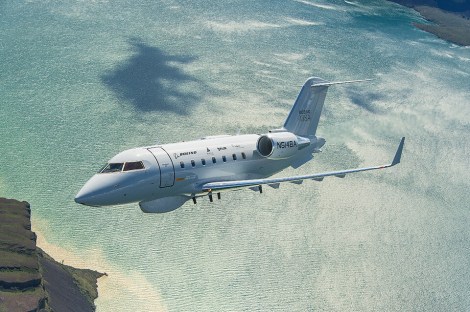 Demostrador del Bombardier 650MSA ofrecido por Boeing en cooperación con el fabricante canadiense 